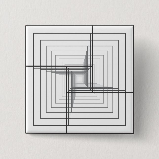 3D STRUCTURE 2 INCH SQUARE BUTTON (Front)