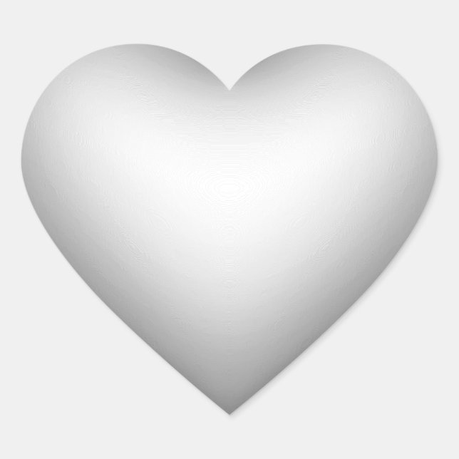 3D Style Heart Symbol Shadow Heart Sticker (Front)