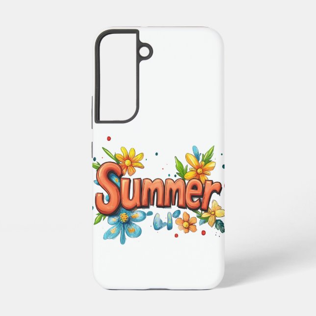 3d Summer Text Samsung Galaxy S22 Case (Back)