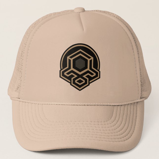 3D Symmetrical Advanced Art Trucker Hat (Front)