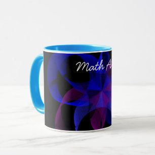 3D To 2D Geometric Cylinder Math Art Coffee Mug