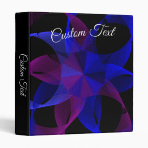 3D To 2D Geometric Cylinder Ring Binder