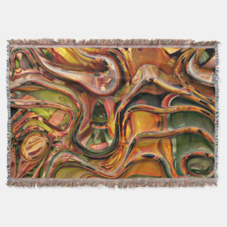 3d twist 02 throw blanket