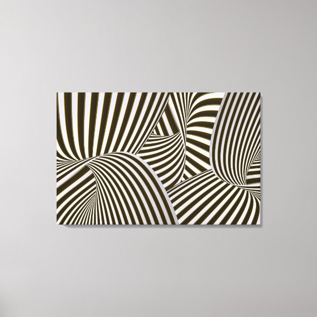 3D Twists Canvas Print (Front)