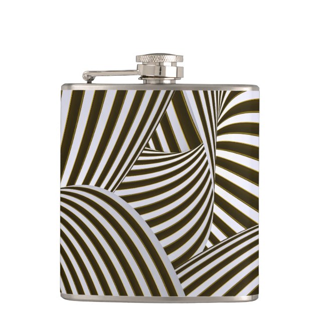 3D Twists Flask (Front)