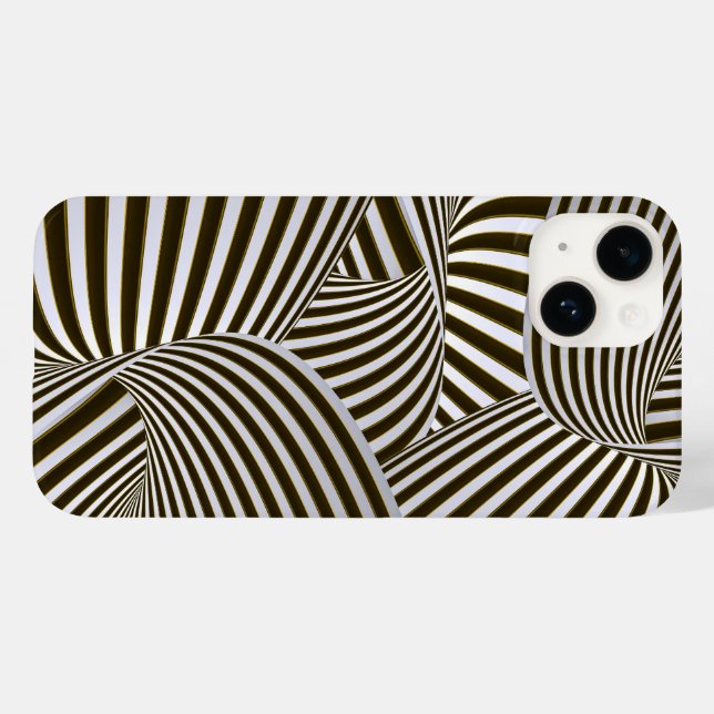 3D Twists iPhone Case (Back (Horizontal))