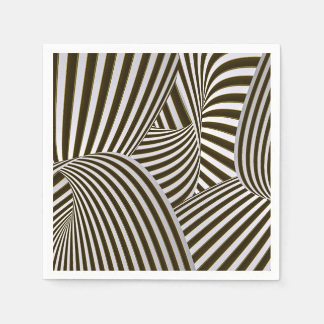 3D Twists Paper Napkin (Front)