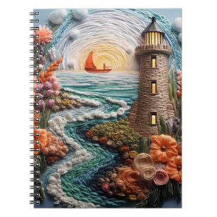 3D Waterway and Lighthouse Notebook