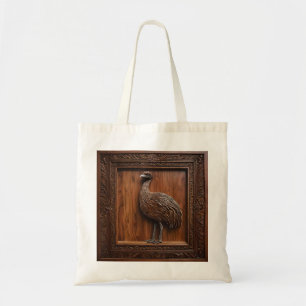 3d Wood Australian Emu Print, Tote Bag