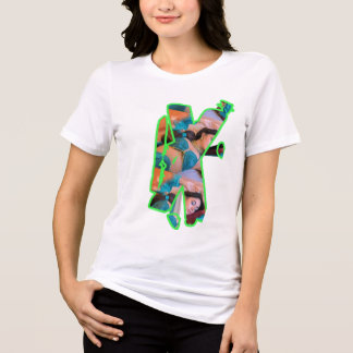 3D word women T-Shirt Tri-Blend Shirt