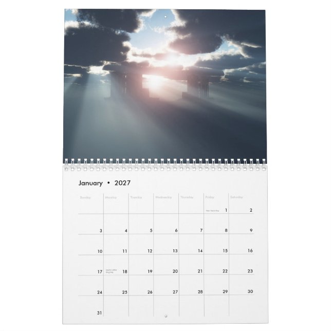3Ddesktops.co.uk  2011 Calendar (Jan 2027)