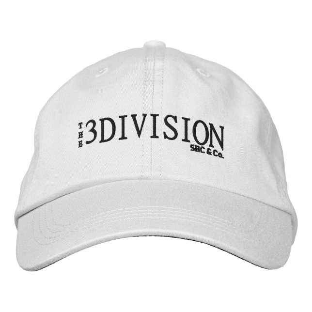 3DIVISION all white wide hat (Front)