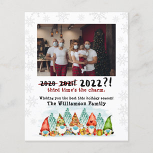 3e heure 2022 Funny Budget Carte photo de vacanc