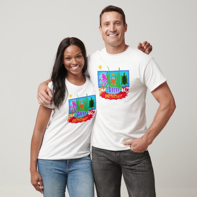 3ème Aventure sous-marine Tshirts d'anniversaire (Unisexe)