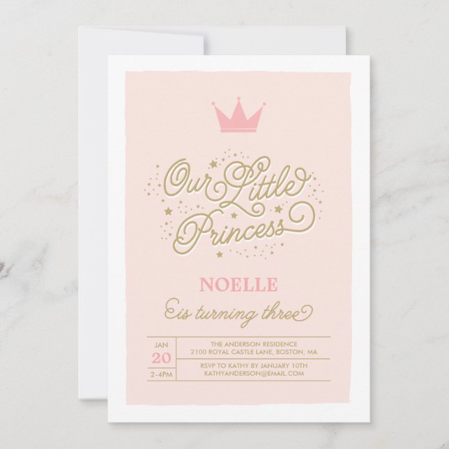 3ème invitation d'anniversaire de l'anniversaire | (Devant)
