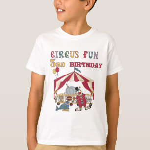 3èmes T-shirts et cadeaux d'anniversaire de cirque