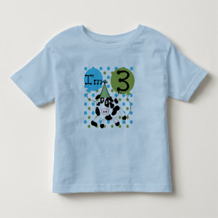 3èmes T-shirts et cadeaux d'anniversaire de vache