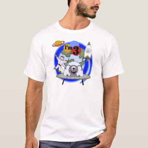 3èmes T-shirts et cadeaux d'anniversaire d'espace