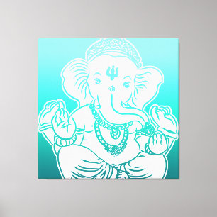 3FT x 3FT GANESH WALL GRAPHIC ART Canvas Print