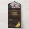3in1 Rustic Sunflowers Woodland  Wedding RSVP