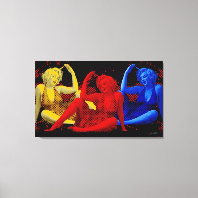 3Marilyn Canvas Print (Front)