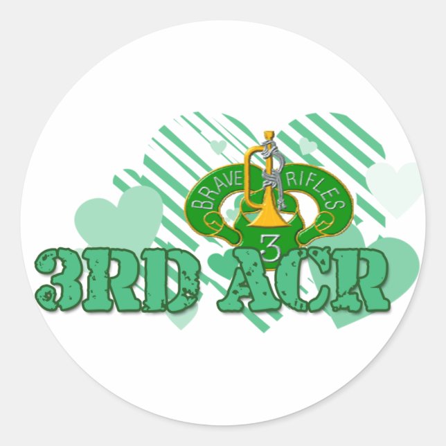 3rd ACR Classic Round Sticker (Front)