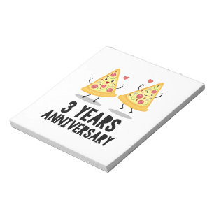 3rd Anniversary 3 Years Notepad