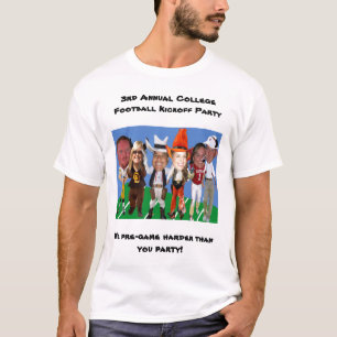 3rd Annual College Football Kickoff Party T-Shirt