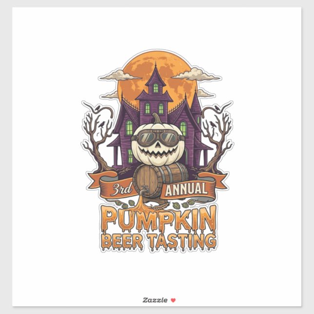 3rd Annual Pumpkin Beer Tasting Halloween Haunted  (Sheet)