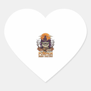 3rd Annual Pumpkin Beer Tasting Halloween Haunted Heart Sticker
