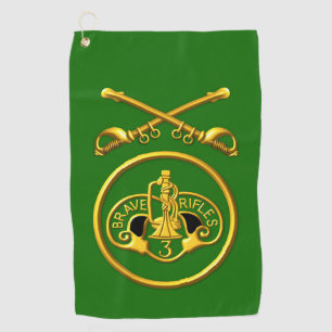3rd Armored Cavalry Regiment Patch & Saber Golf Towel