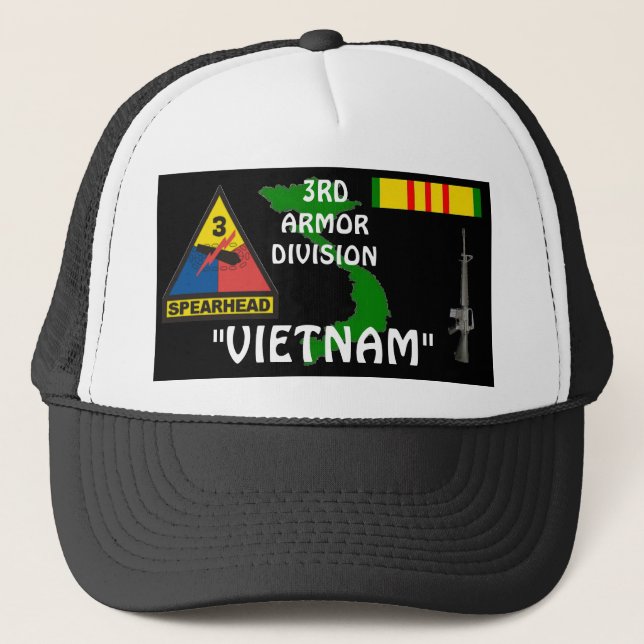 3rd  Armour Division Vietnam Veteran Ball Caps (Front)
