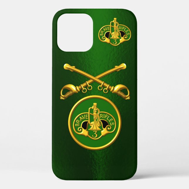 3rd Armoured Cavalry Crossed Sabres Customized Case-Mate iPhone Case (Back)