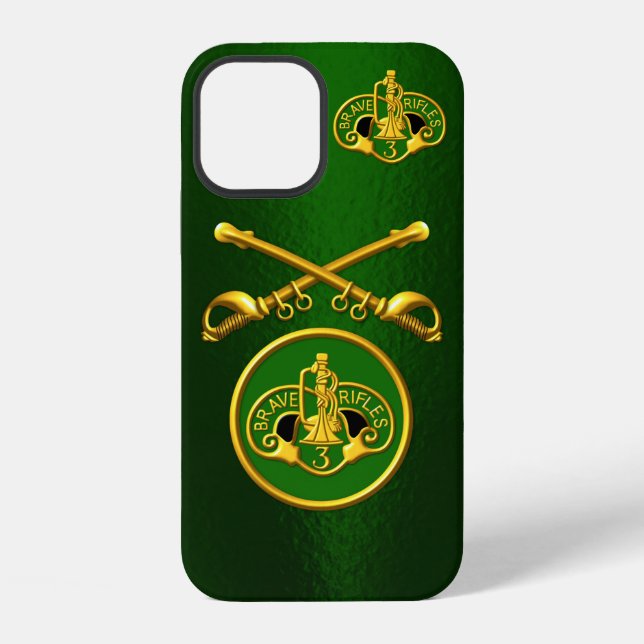 3rd Armoured Cavalry Crossed Sabres Customized iPhone Case (Back)
