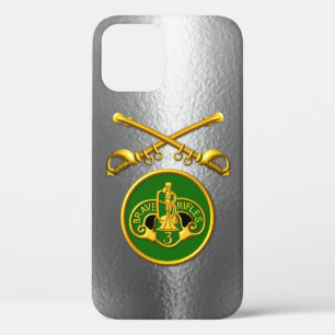 3rd Armoured Cavalry Crossed Sabres Metal  iPhone 12 Case