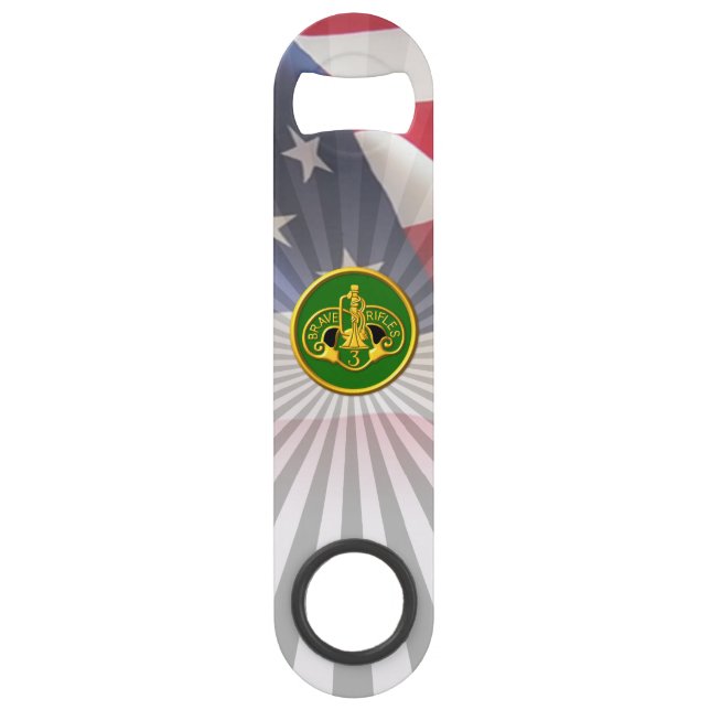 3rd Armoured Cavalry Regiment “Brave Rifles” Bar Key (Front)