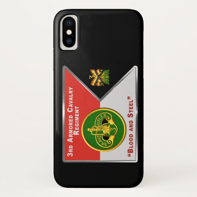 3rd Armoured Cavalry Regiment “Brave Rifles” Case-Mate iPhone Case (Back)