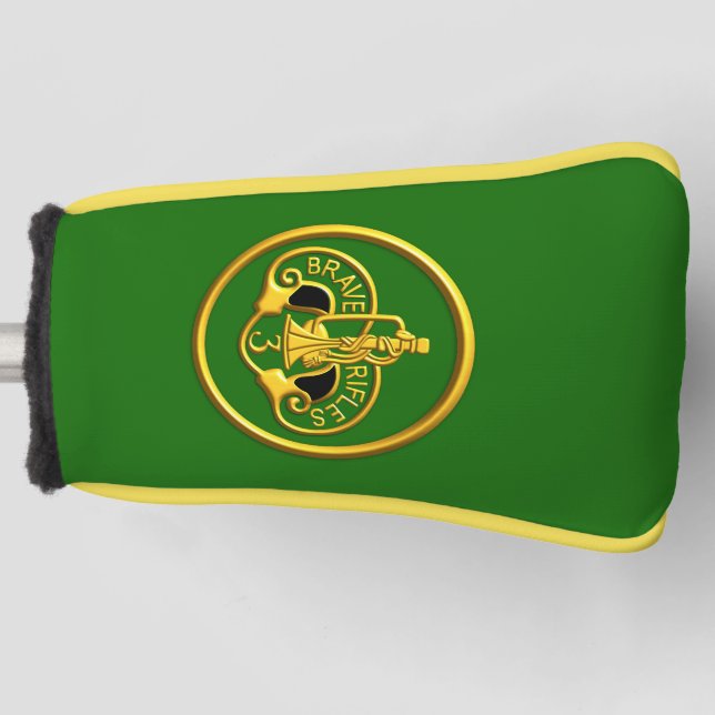3rd Armoured Cavalry Regiment “Brave Rifles” Golf Head Cover (Front)