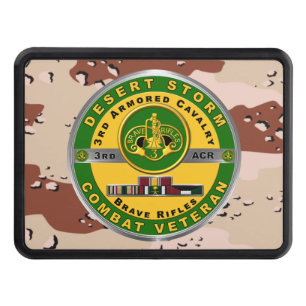 3rd Armoured Cavalry Regiment Desert Storm Veteran Trailer Hitch Cover