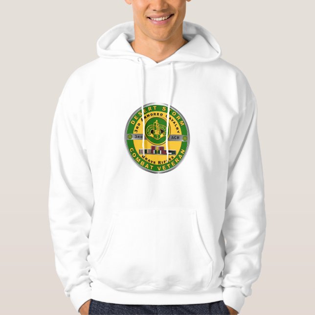 3rd Armoured Cavalry Regiment  Desert Strorm Hoodie (Front)