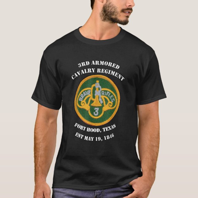 3rd Armoured Cavalry Regiment Ft Hood 3rd ACR vets T-Shirt (Front)