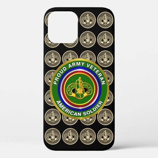 3rd Armoured Cavalry Regiment Veteran Case-Mate iPhone Case (Back)