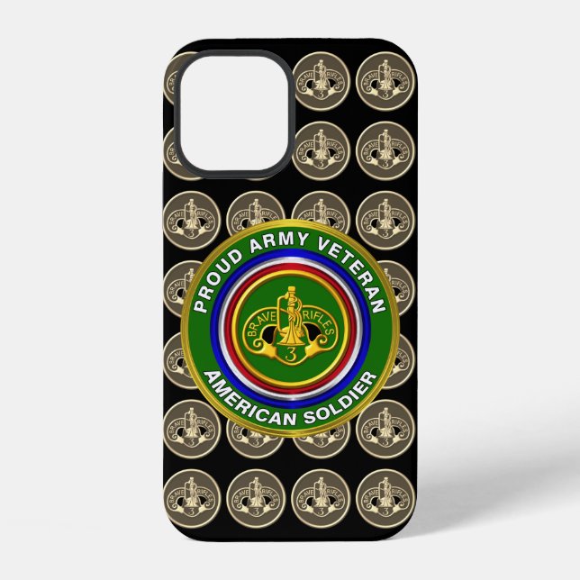 3rd Armoured Cavalry Regiment Veteran iPhone Case (Back)
