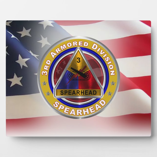 3rd Armoured Division “Spearhead” Plaque (Front)