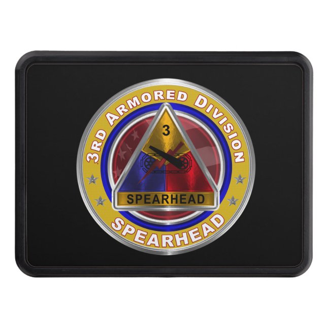 3rd Armoured Division “Spearhead” Trailer Hitch Cover (Front)