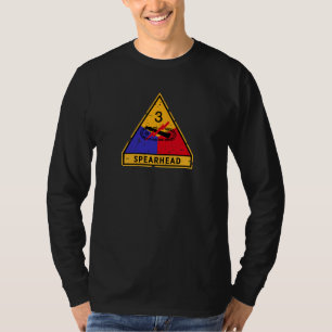 3rd Armoured Division - US Military "Grunge" Long T-Shirt