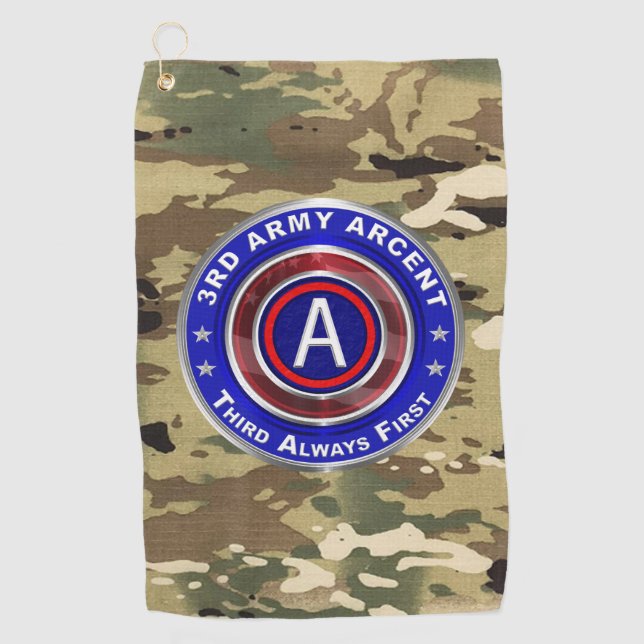 3rd Army ARCENT Golf Towel (Front)