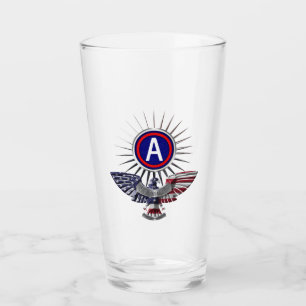 3rd Army Patch Spiked Frame Glass