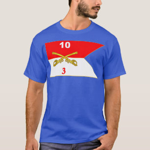 3rd Battalion 10th Cavalry Guidon T-Shirt