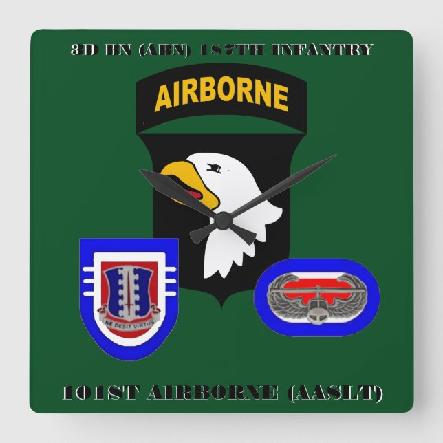 3RD BATTALION 187TH INFANTRY 101ST AIRBORNE CLOCK (Front)